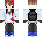 bloody backpack chibi kid