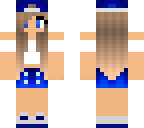 blue and white crop girlfriend