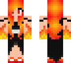 fire flame girl