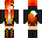 half herobrine fire wolf