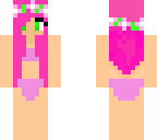 little kelly with pink hair and bakini