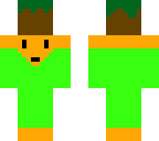 man holding grass block