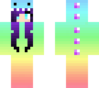 rainbow kawaii dino