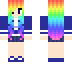 rainbow school girl