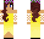 yellow girl in a dress