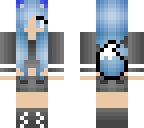 blue haired teen
