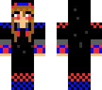 blue red girl