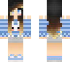 blue striped bun