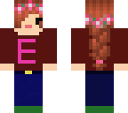 chibi red head braid