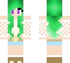 green hair girl