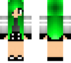 green haired wolf