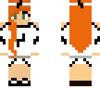greenish eyes orange hair