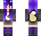purple cat girl