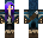 purple haired girl
