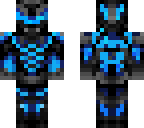sci-fi knight 3d - blue