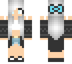 white wolf girl with ears