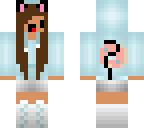 chibi donut cat girl