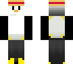 penguin in a straw hat