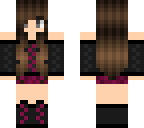 pink and black brunette