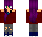 purple haired girl