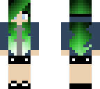 simple green haired girl