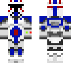 blue and red elite clone commando
