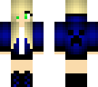 blue galaxy girl
