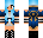 blue haired girl