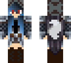 blue haired werewolf guard