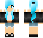 blue ponytail
