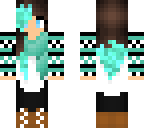 blue winter girl