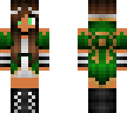 electric green steampunk girl