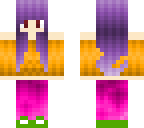 girl with purple hair