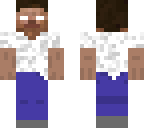 herobrine wearing a white t-shirt