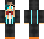 penguin girl with suspenders