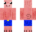 pig with jeans