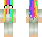 rainbow ponytail