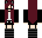red haired demon emo girl