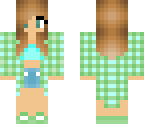 teal casual girl