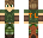 wood elf with timber lizard logo on back v2