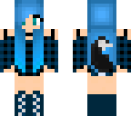 black and blue fox girl