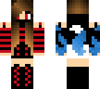 black and red and blue girl
