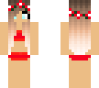 blood red bikini