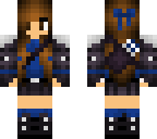 blue archery girl