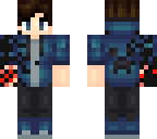blue boy white creeper hoody and bloody hand