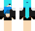 blue haired girl