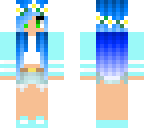 blue outfit