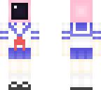 computer head schoolgirl