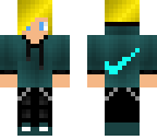 cool blue haired boy