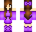 girl with purple dress